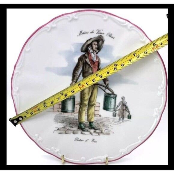 Vintage Set of 3 Meiselman Imports Bavaria Plates Trades of Old Paris Beautiful - Picture 11 of 11